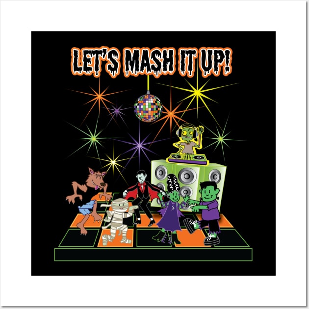 Lets do the mash, the monster mash! Wall Art by BeebusMarble